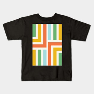 Colorful Rainbow Line Kids T-Shirt